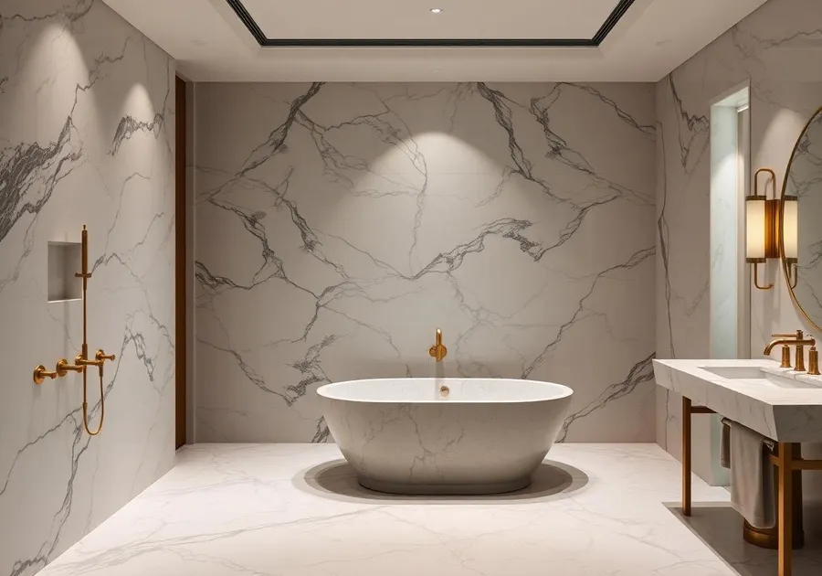 Marble Bathhouse — luxury villa renovation in Jumeirah Bay, Dubai by DECOLUX